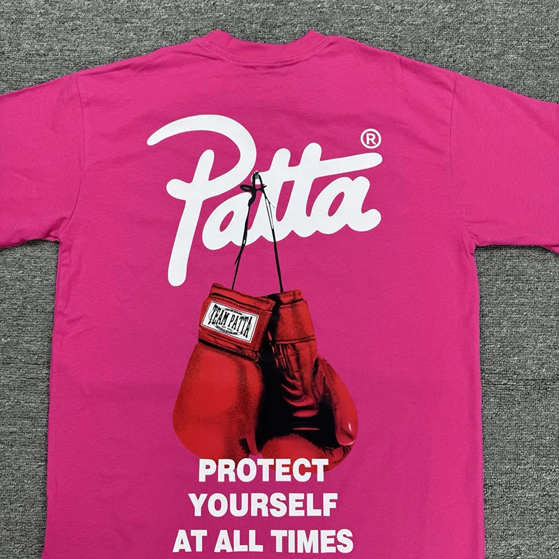 High-quality Patta Short-sleeved T Shirt Streetwear Men Women Same Style Print Tops Trend Brand PATTA T-shirt Loose Clothes