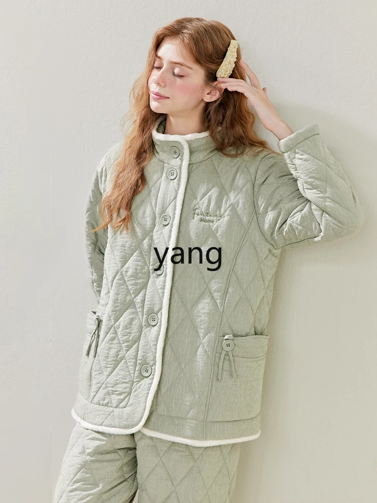 LMM winter three-layer thickened coral fleece clip padded jacket with fleece to keep warm and antistatic