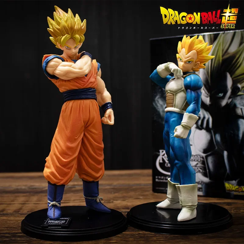 Japanse Bandai Figuur Dragon Ball Super Saiyan Son Goku Vegeta Figuur Anime Collectible Beeldjes Model Verjaardagscadeau 22 cm Hot
