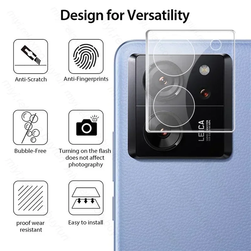 3D Curved Camera Lens Protector Tempered Glass Cover For Xiaomi Xiomi Xaomy Mi13T Mi 13T 13 T Pro Xiaomi13T 5G 23078PND5G 6.67"