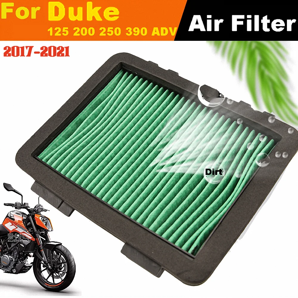 For KTM Duke Adventure 125 200 250 390 Air Filter Motorcycle Accessories High Flow Sport Dirt Cover Case Cold Intake System 2021 image 2