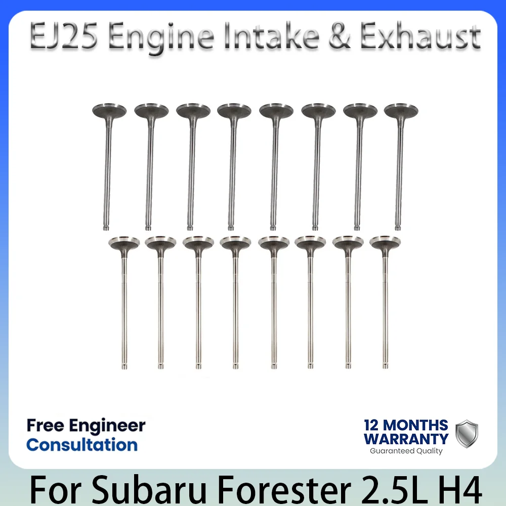 Conjunto de Válvulas de Admissão e Escape OEM 13201-AA340 13202-AA240 Para Subaru EJ25 EJ251 EJ253 2.5L Não Turbo Impreza Forester Legacy Outback
