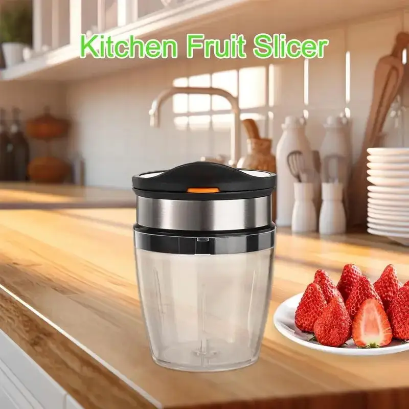 

1 шт., креативная нержавеющая сталь 304, красная слайсер для фиников, утолщенный пресс, разделитель фруктов, многоцелевой кухонный гаджет