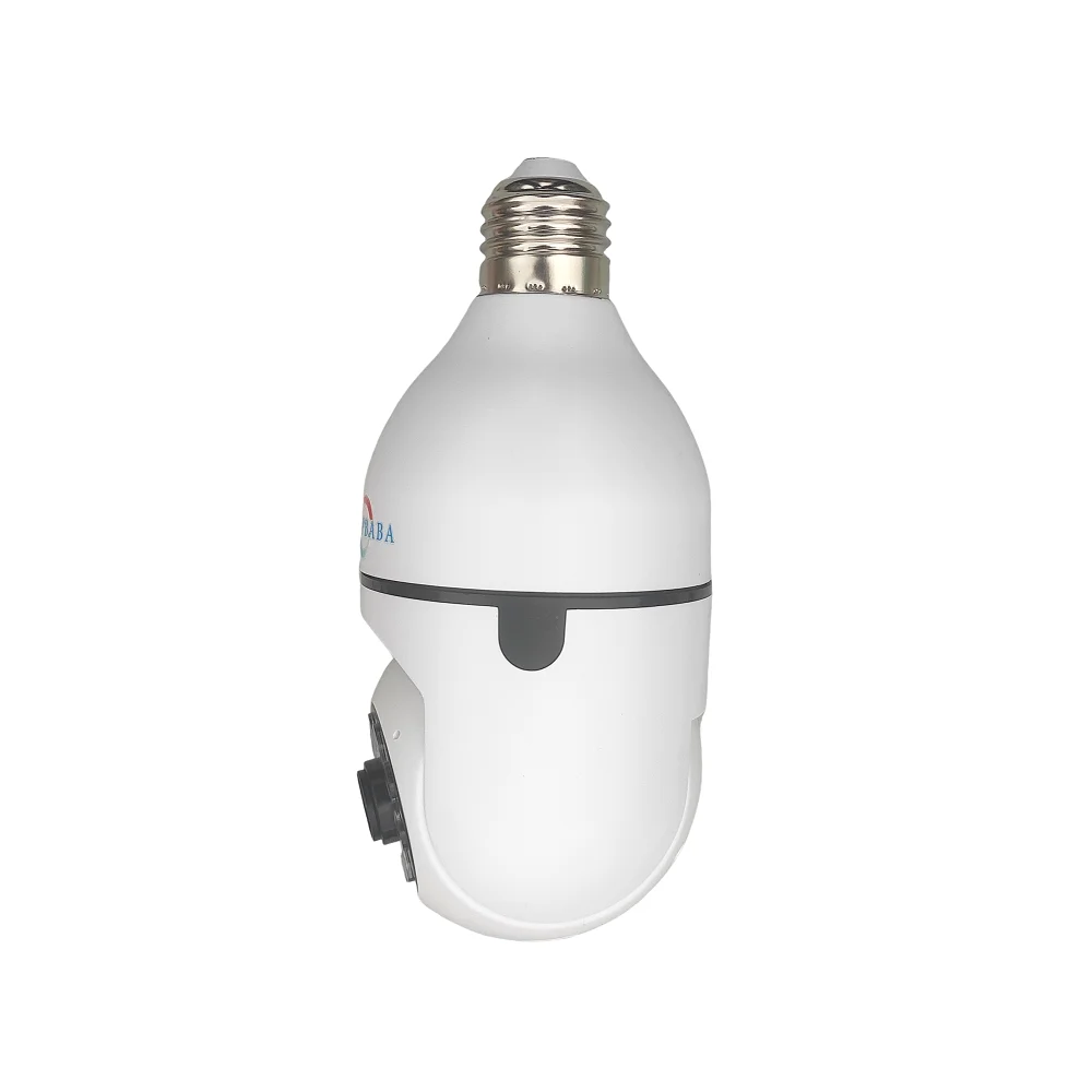 Carpbaba YYT-H Caméra IP Wifi 3MP Ampoule E27 Vision nocturne polychrome 360 °   Caméra de surveillance sans fil Smart Home
