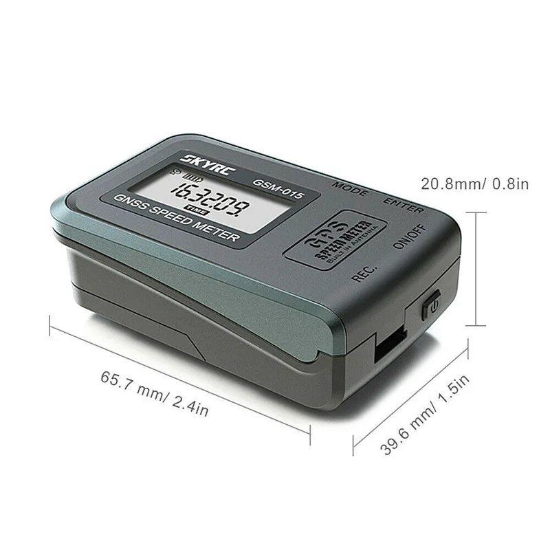 SKYRC GSM-015 GNSS Speedometer SPEED METER Altitude, Speed Altitude Mileage Test