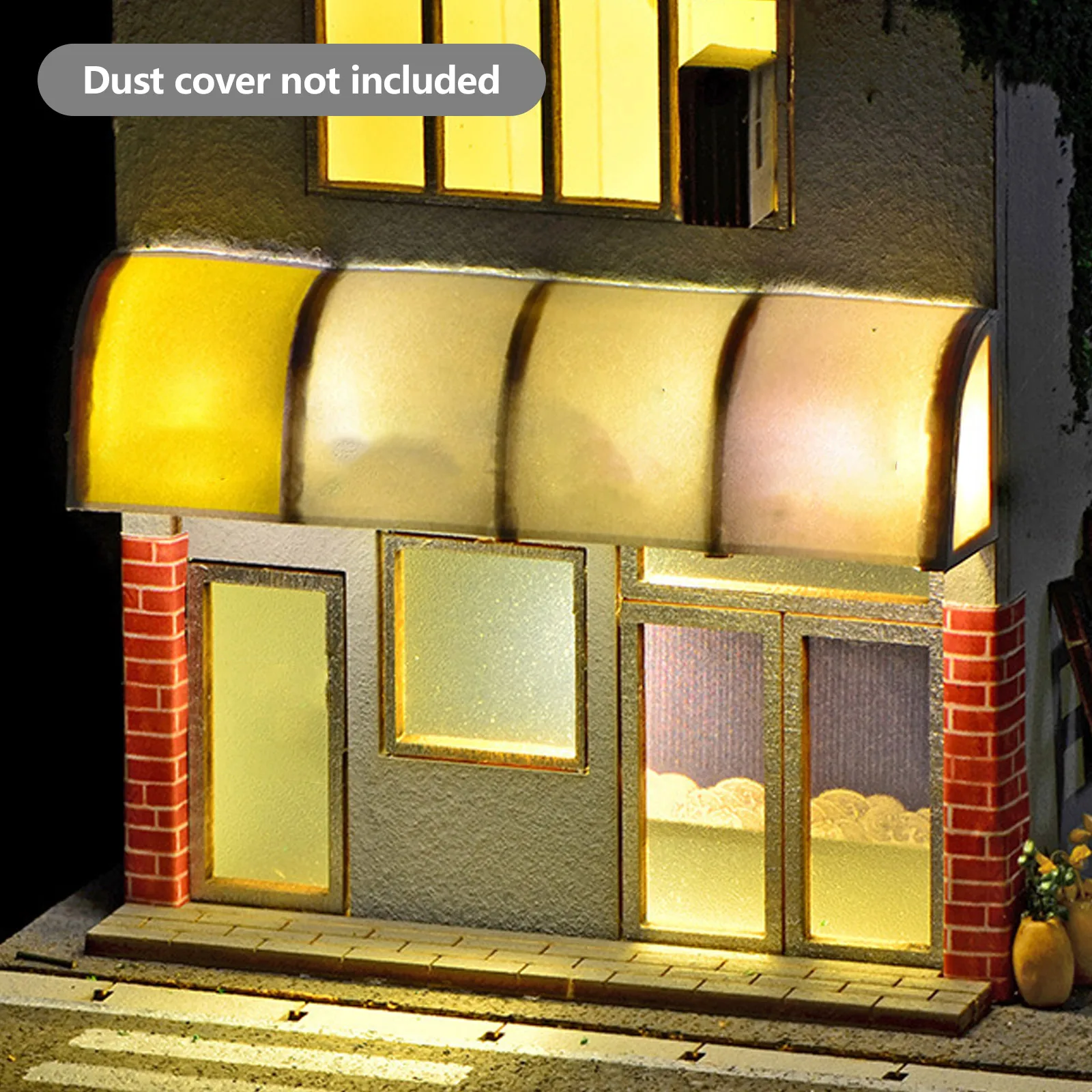 1/64 Diorama Auto Garage Modell LED Beleuchtung Stadt Szene Display Modell DIY