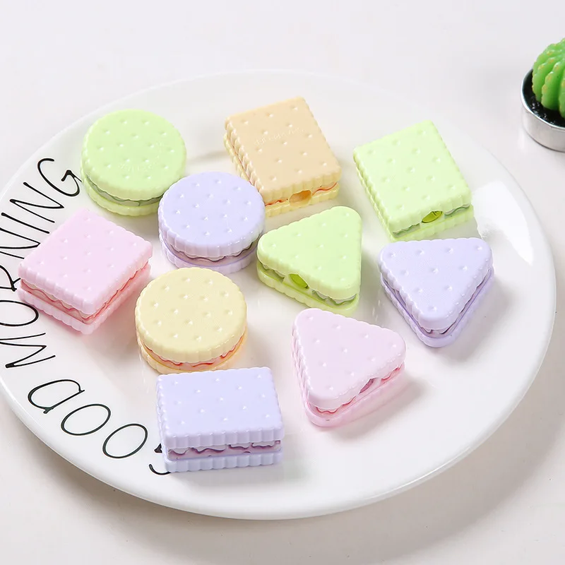 1 Buah Kreatif Biskuit Bentuk Pensil Rautan Kreatif Alat Tulis Pensil Rautan Pemotong Perlengkapan Kantor Sekolah