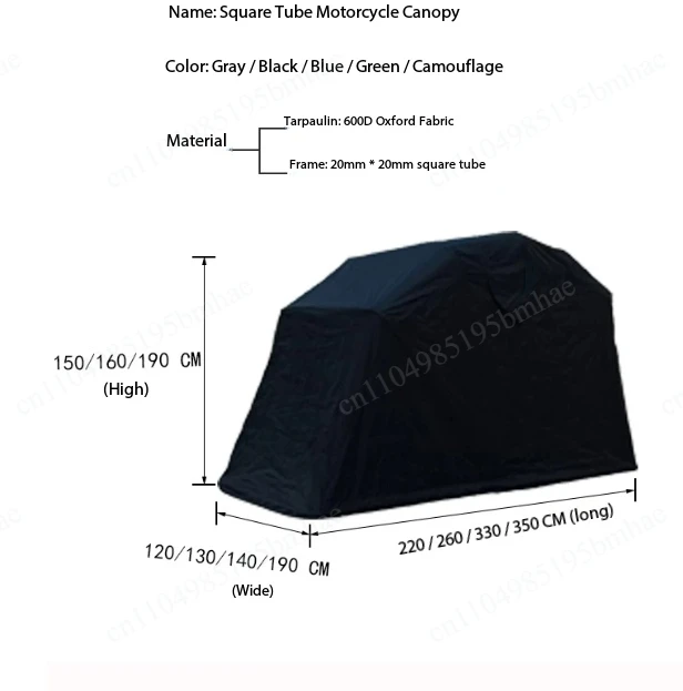 Semi-automatic Galvanized Pipe Motorcycle Canopy Folding Carport Windproof, Dustproof, and Rainproof Carport