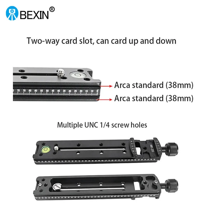 BEXIN Universal NNR100 NNR150 NNR200 Telephoto Lens Bracket NNR Serie Clip Seat Quick Release Plate for SLR Camera Tripod Head