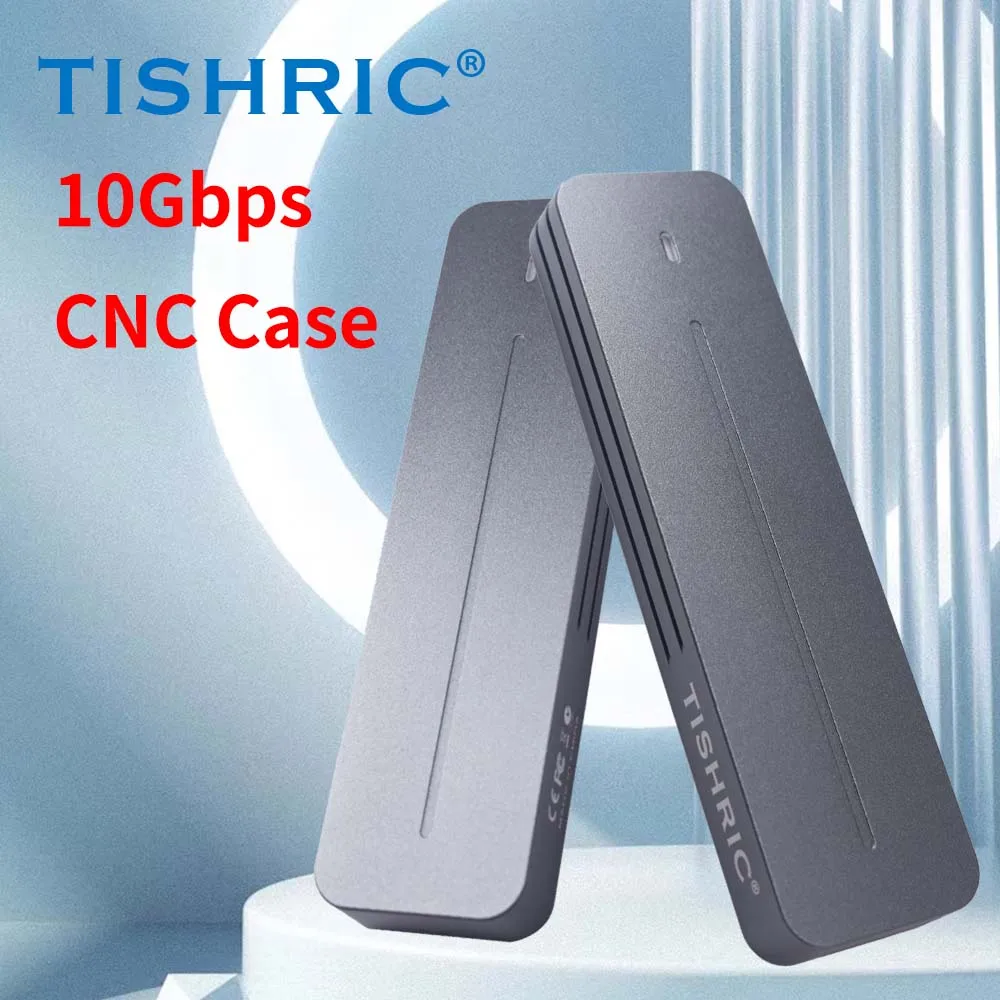 TISHRIC M.2 NVME SSD Внешний корпус Корпус для жесткого диска Корпус HD Tyep-C с ЧПУ Подходит для 2230-2280 NVME SSD для портативных ПК