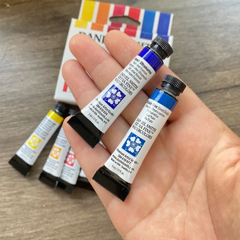 Daniel Smith Professional Artists 6 kolorów 5 ml Tuba Pigmenty akwarelowe Kolory mineralne Niezbędny zestaw startowy Acuarelas — zdjęcie produktu 4
