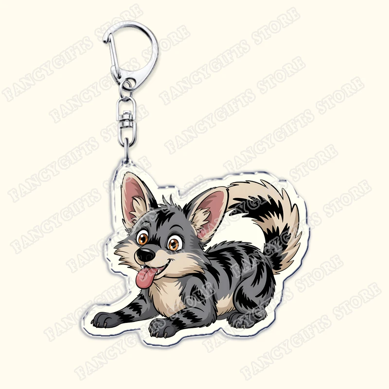 سلاسل المفاتيح Aardwolf اللطيفة لحقيبة الملحقات ستبدأ التحدث عن هدايا Hyenas Keyrings لمحبي المجوهرات