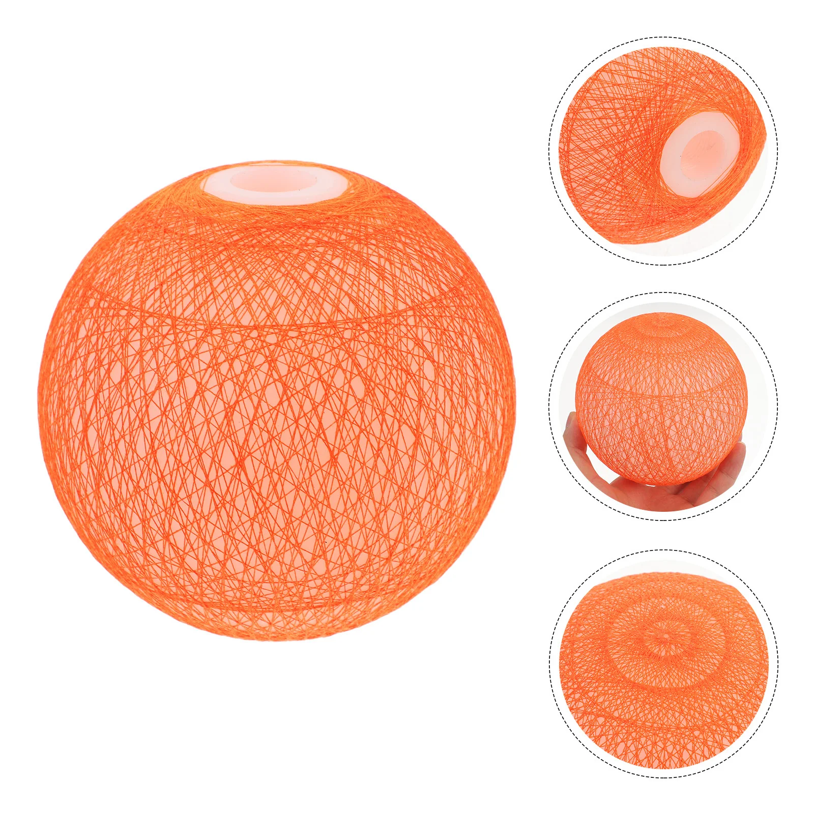 

Round Ball Lampshade G9 Thread Durable Material Bright Colors Warm Cozy Atmosphere Home Decor Hanging Light Cover