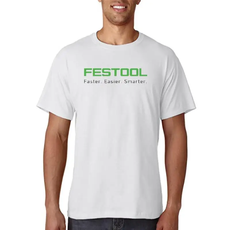 Festool Tools Logo Mens Cosuol Cotton Loose T-shirt(1)