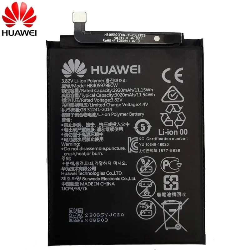 New 3020mAh HB405979ECW Battery For Huawei Y5 Lite / Y5 Prime 2018 5.45\