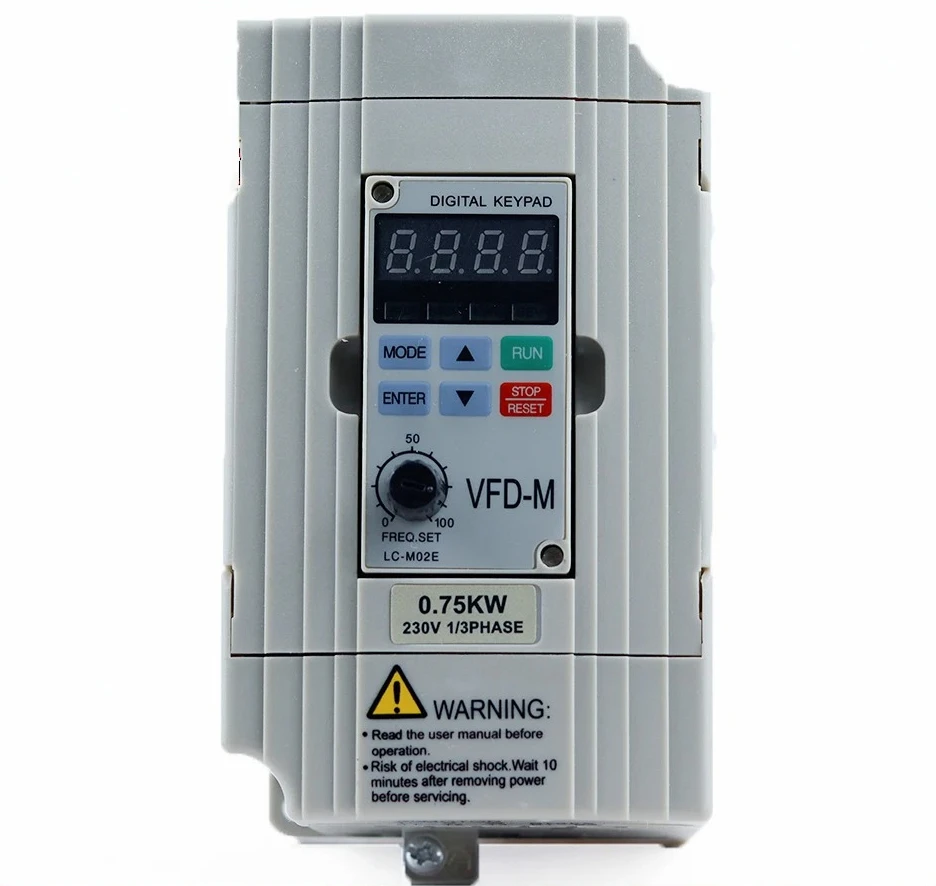 New VFD‑M Series Mini Low‑Noise Variable Frequency Inverter, Adjustable Speed 0.4‑2.2KW 220V/380V Three‑Phase Low FrequencyDrive