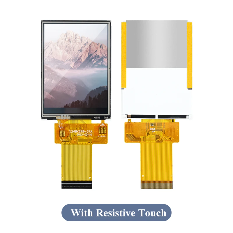 2.4 Inch Tft Display Ips Touchscreen Mcu Parallelle Poort I8080 8/16bit Tn Superwide Ili9341 Esp32 Display 37pin Connector Plug-In