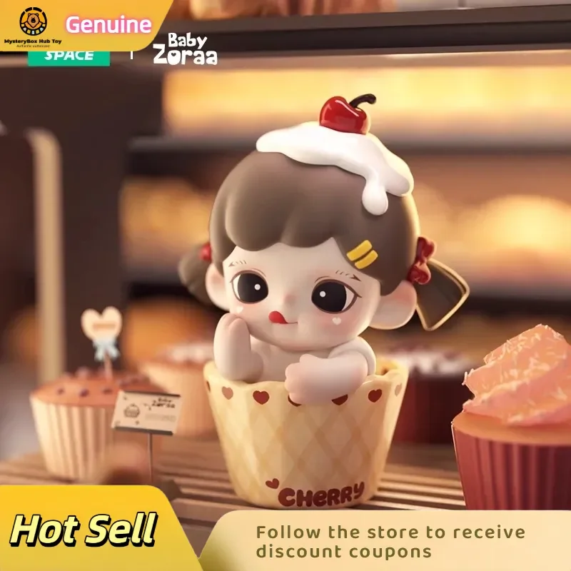 

New Genuine Tnt Space Baby Zoraa Baking Shop Series Trendy Blind Box Figurine Display Model Zoraa Collectible Trendy Gifts