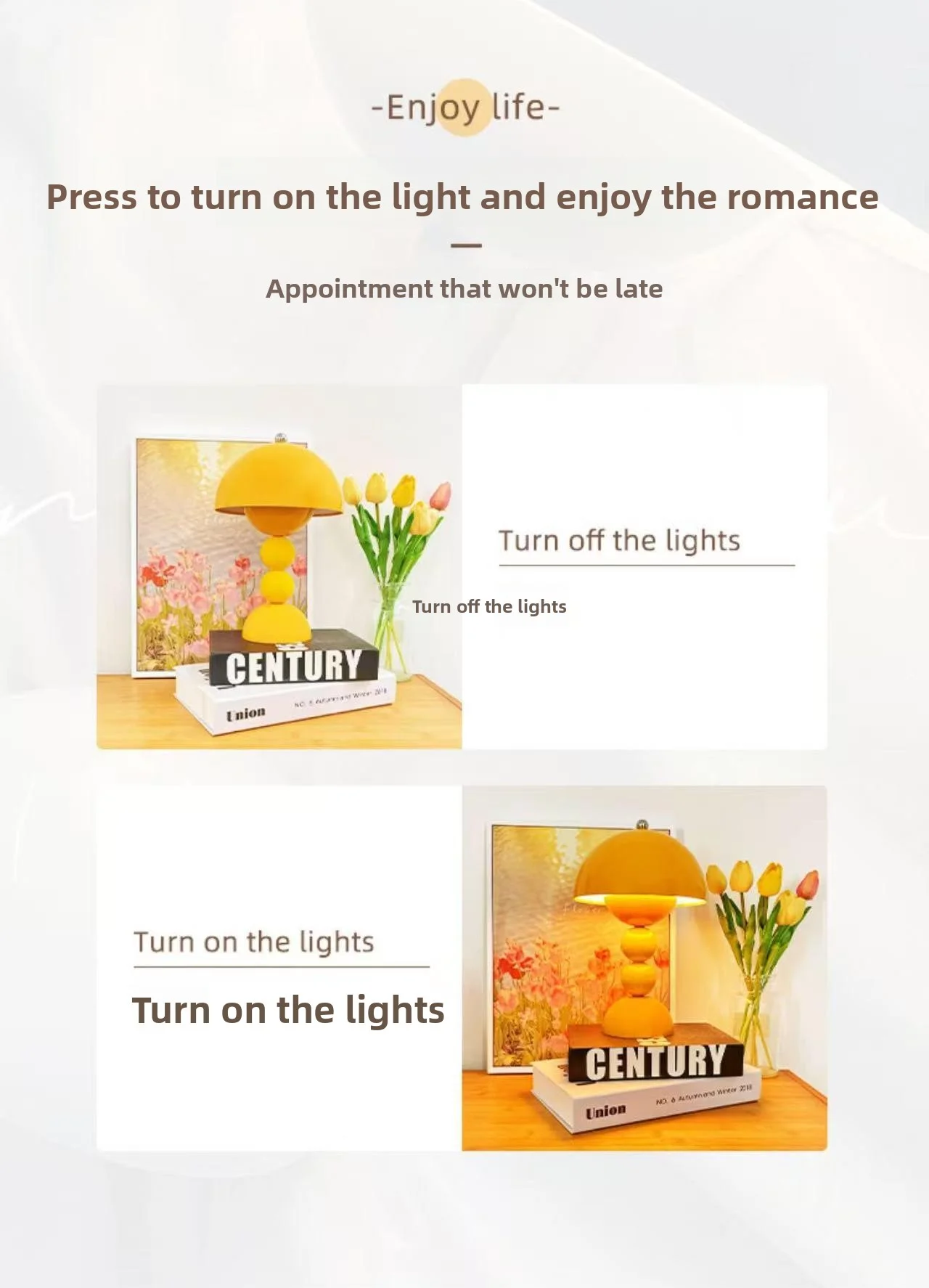 Table Lamp Mushroom Bud Atmosphere Night Light Nordic Style Retro Creative Living Room Bedroom Desk Decorative Light Girl Gift