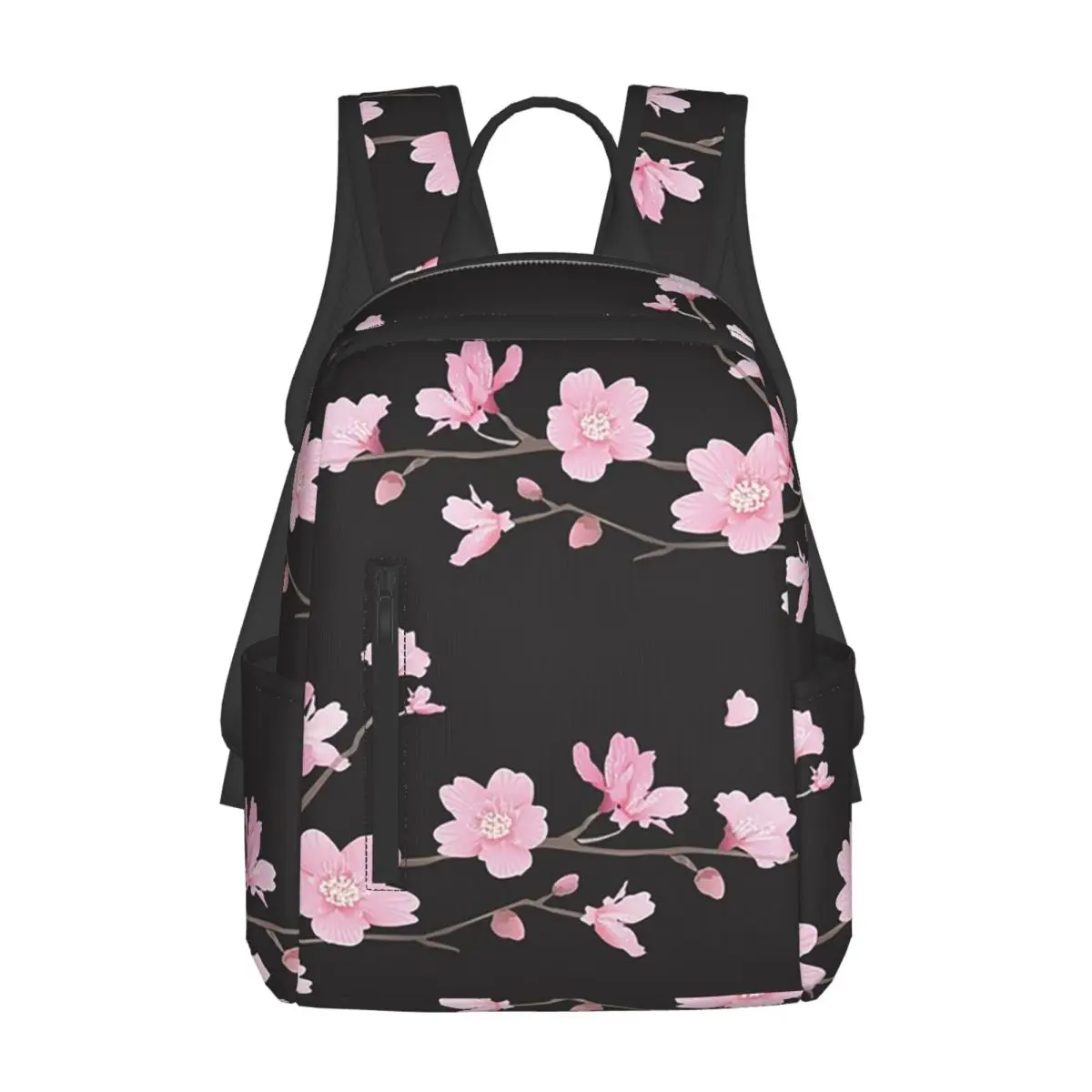 桜の花植物バックパックデイパック大容量男の子女の子ブックバッグスクールバッグショルダーバッグ男性女性用