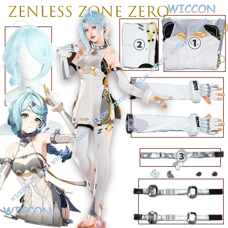 

YesOk Zenless Zone Zero Seed Oppolous Team Косплей Костюм Женская Сексуальная Школьная Униформа Юбка Экипировка Меха Хэллоуин