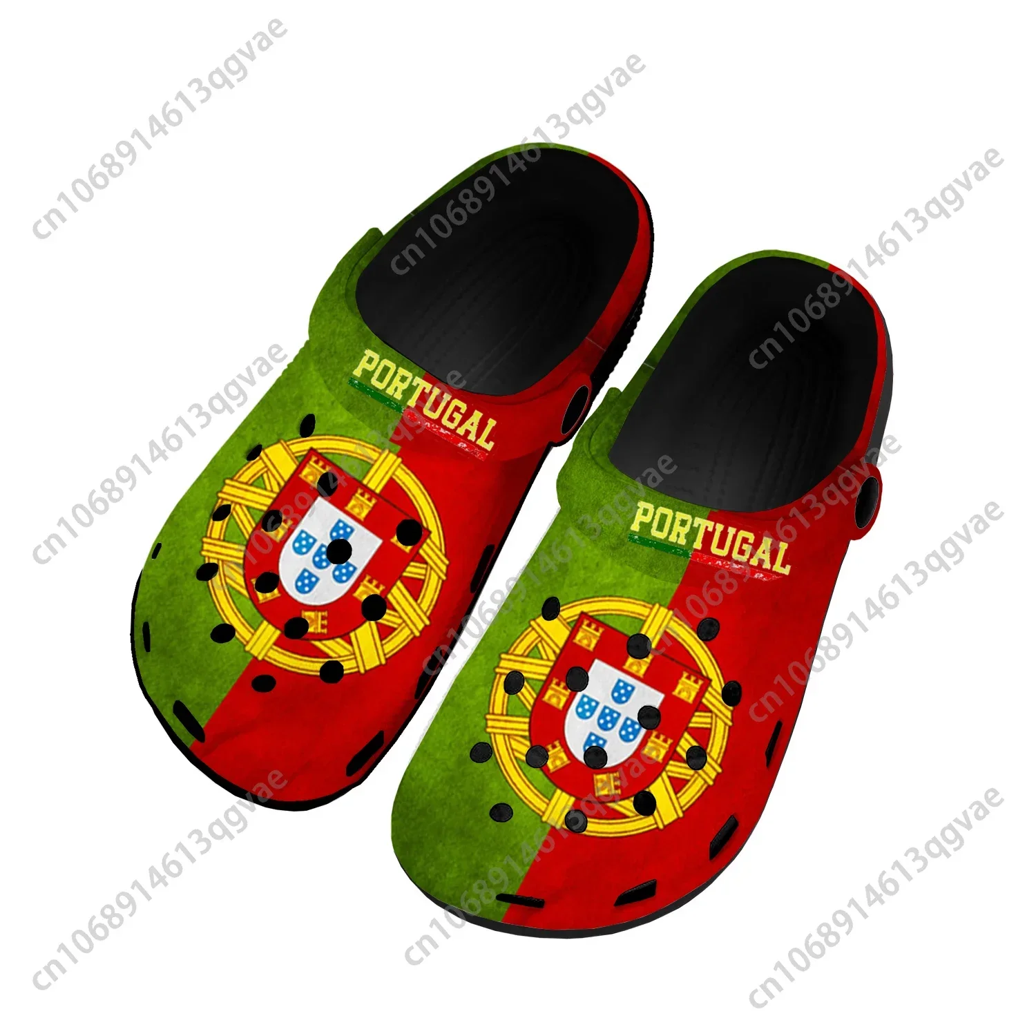 

Portugal Flag Home Clogs Custom Water Shoes Mens Womens Teenager Portugal Shoe Garden Clog Breathable Beach Hole Slippers