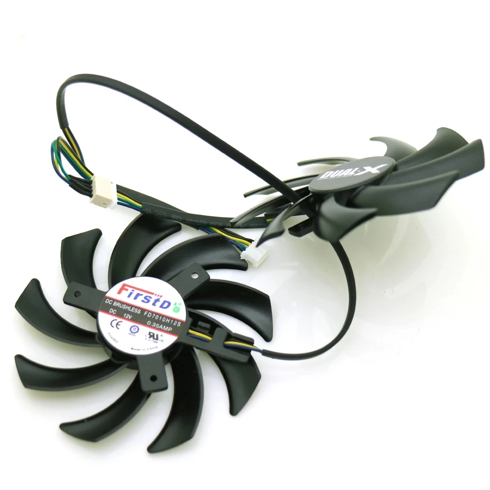 FD7010H12S DC12V 0.35A 4wire 4pin 85mm VGA Fan For Sapphire HD 7790 7850 7870 7950 Graphics Video Card Cooling Fan