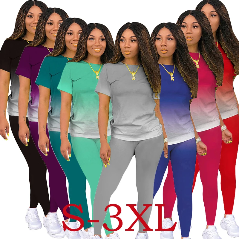 Fashion Casual Street Long Pants Pullovers Chic Slim T-shirt Women Outfits Sweatshirts Large Size Ladies Sport Two-Piece Suits