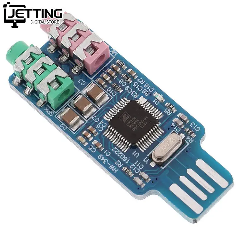 CM108 USB Drive Free USB Sound Card Laptop Computer External Sound Card Module