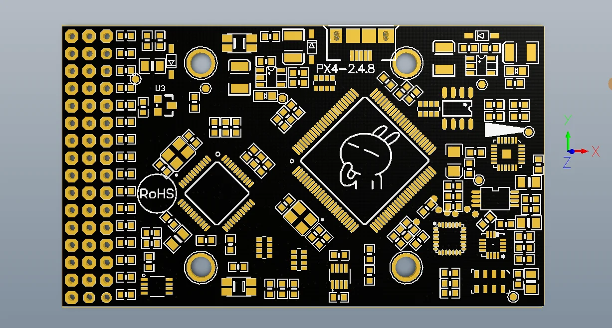 Kontroler lotu Pixhawk 2.4.8 PRO PX4 PIX 32-bitowy + GPS M8N + Radio Telemetria 433/915MHz 100/500mW + Wyłącznik bezpieczeństwa + Sygnalizator dźwiękowy + RGB + I2C