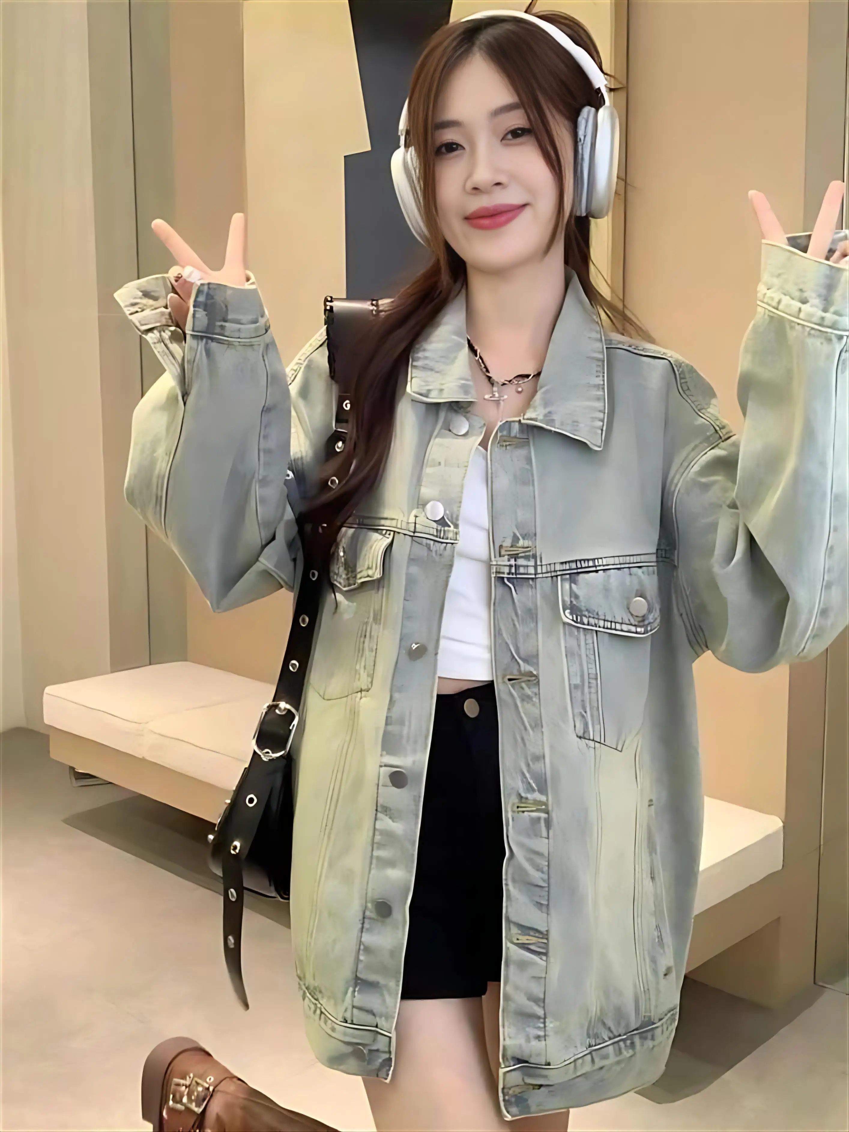 

Джинсовое пальто в стиле пэчворк, льняное женское летнее парусиновое вязаное минималистское легкое пальто с карманами и поясом, воздушное ажурное пальто с заниженными плечами на каждый день