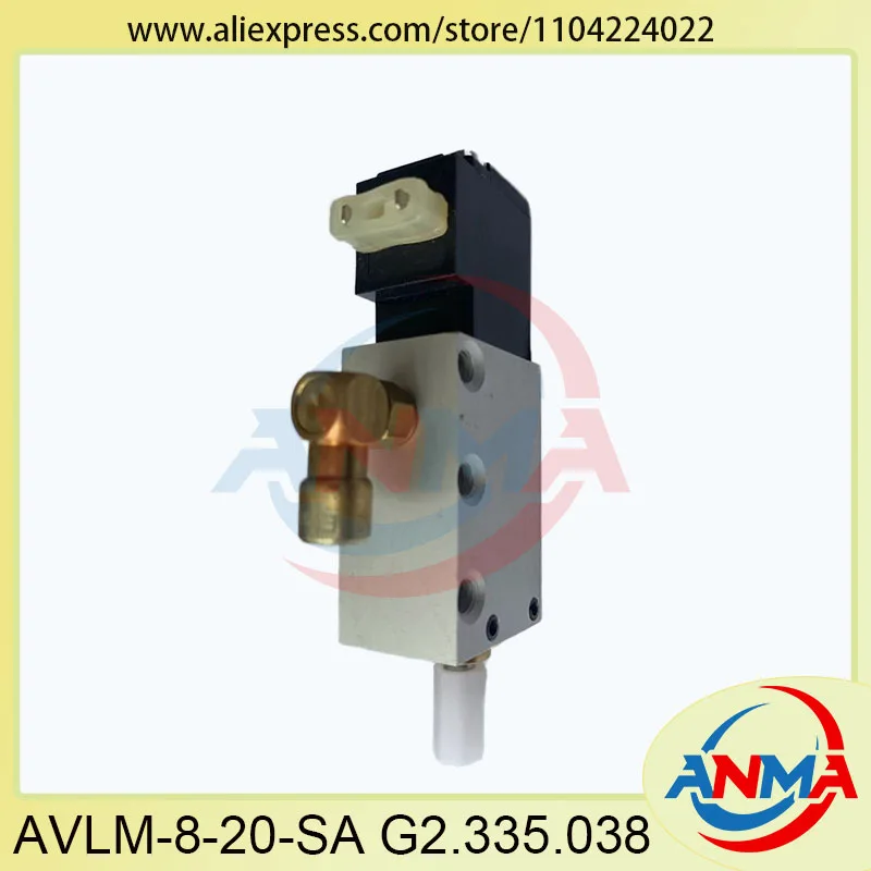 

2Pieces G2.335.038 Solenoid Valve AVLM-8-20-SA for Heidelberg PM52 SM52 SM74 SM102 CD102 Printing Machine G2.335.038 /01