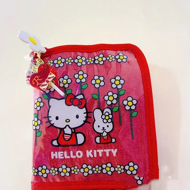 Kawaii Sanrio Card Case Hello Kittys Accessories Cute Cartoon Anime Pvc Id Card Holder Coin Purse Organizer Toys for Girls Gift