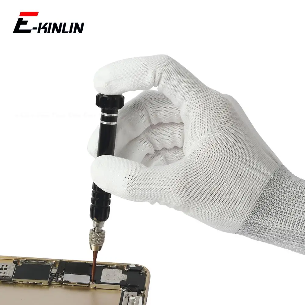 Electronic Working Gloves Disassembly Mobile Phone Anti Static Skid ESD PU Coated Finger Screen Teardown Open Tools SmartPhone