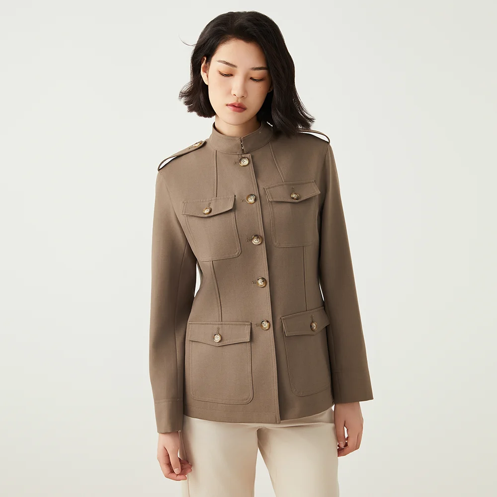 K2540W 50% Australian Wool Luxury Women's Clothing Laidies High quality Clothes Jacket Coats