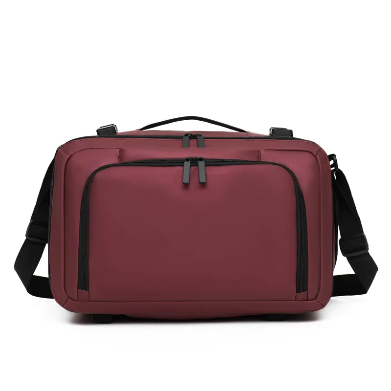 Commuting men's backpack hand-to-hand single-shoulder double shoulder bag multi-purpose large capacity high-end school bag