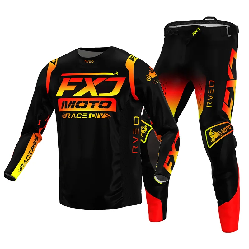 motocross gear set racing suit Off-road MX Enduro MOTO Mens Kits Women's Motorcycle Combo white Pink black red green