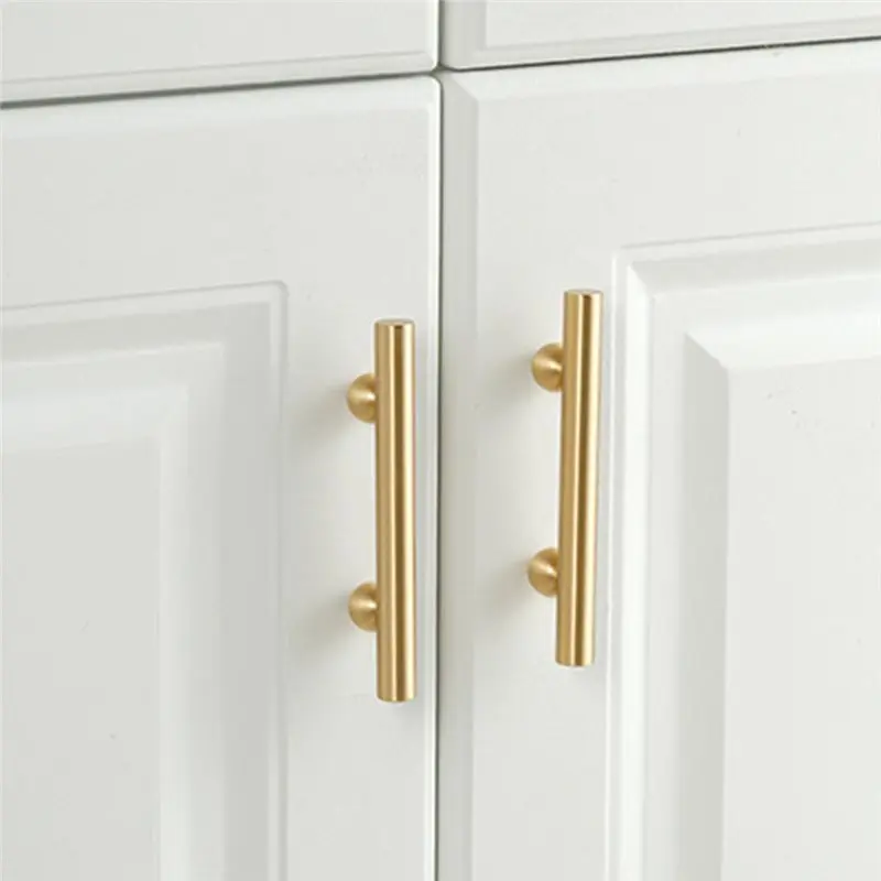 مقبض خزانة نحاسي ممتاز - طراز حديث وبسيط لتصميم الأدراج لتطبيقات خزانة الملابس #3