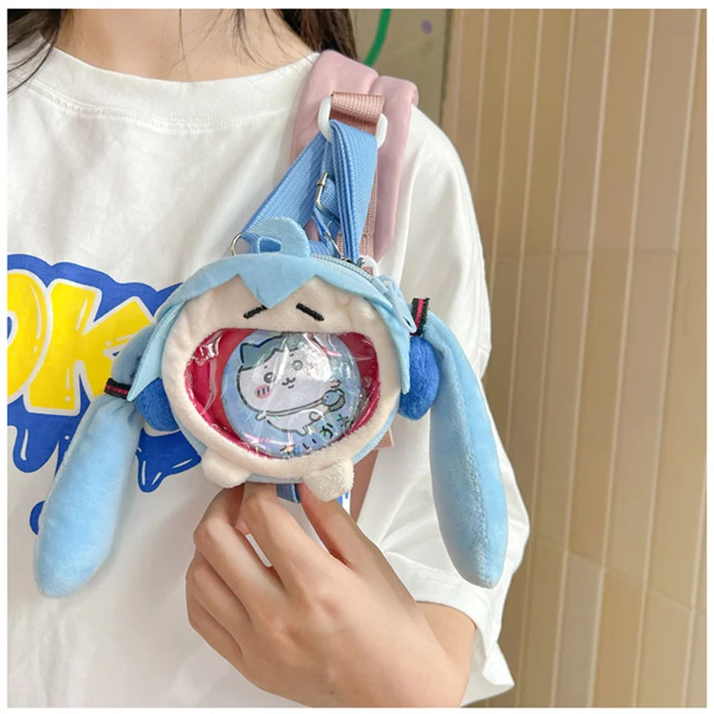 Kawaii Hatsune Miku Itabag Anime Coin Purse Bags Q-Version Anime Figure Hatsune Miku Itabag Periphery Accessories Gifts 2024 New