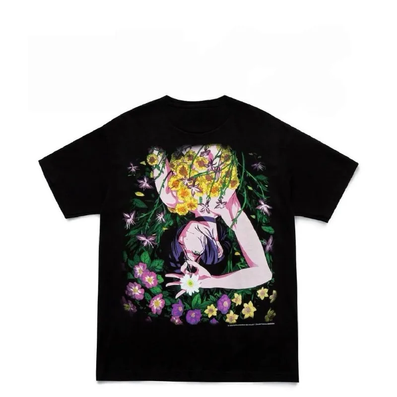 الصيف الرجال تي شيرت انمي ياباني بالمنشار رجل Reze الجرافيك الملابس Harajuku Y2K كبيرة الحجم القطن نصف كم بلايز رياضية #3