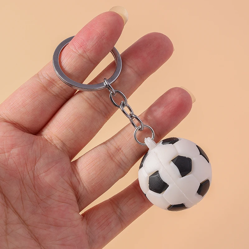 

Aihua 3D Simulation Sports Football Pendant Keychain Soccer Ball Flag Key Chain For Fans Car Bag Backpack Accessories