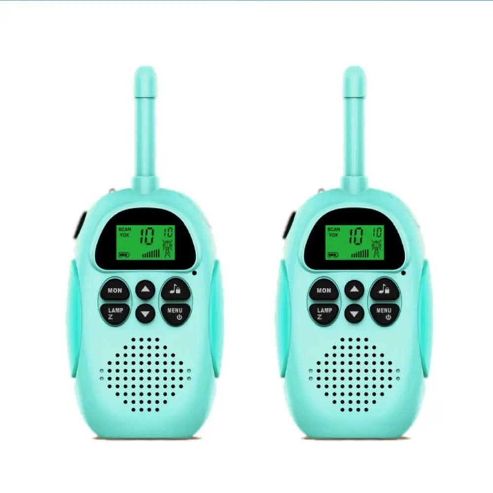 2pcs Radio Interphone Kids Mini Walkie-Talkie Rechargeable Handheld Children's Walkie-Talkie 3km No Radiation