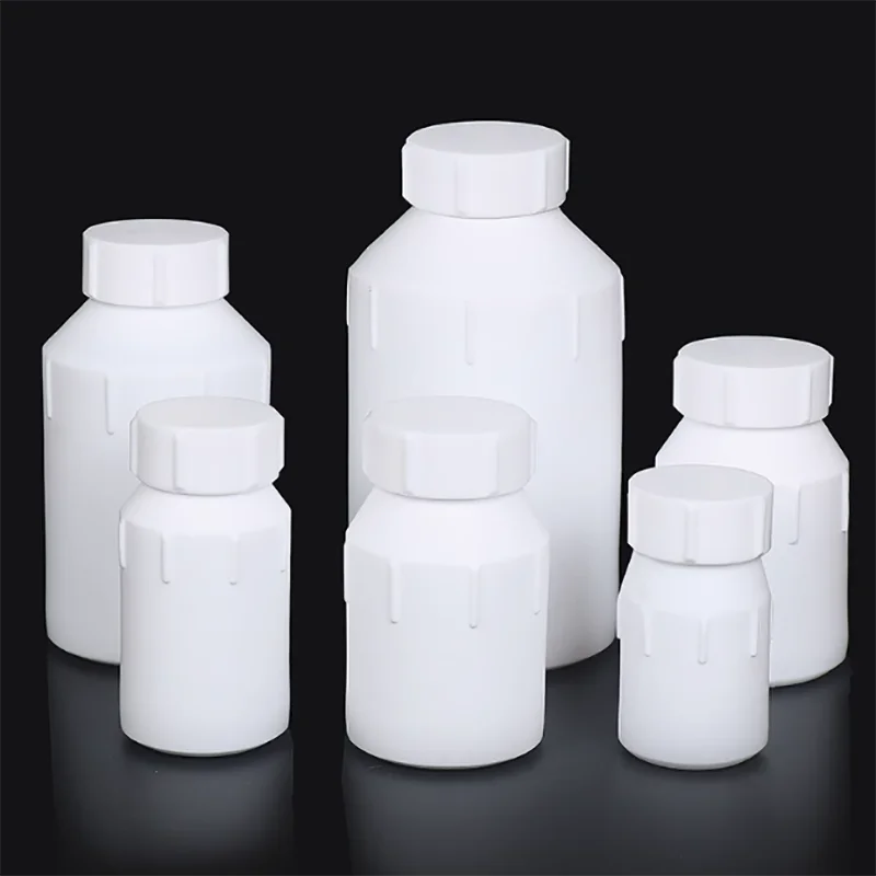 reagent bottle large mouth bottle PTFE high temperature corrosion resistance acid and alkali resistance wide mouth bottle