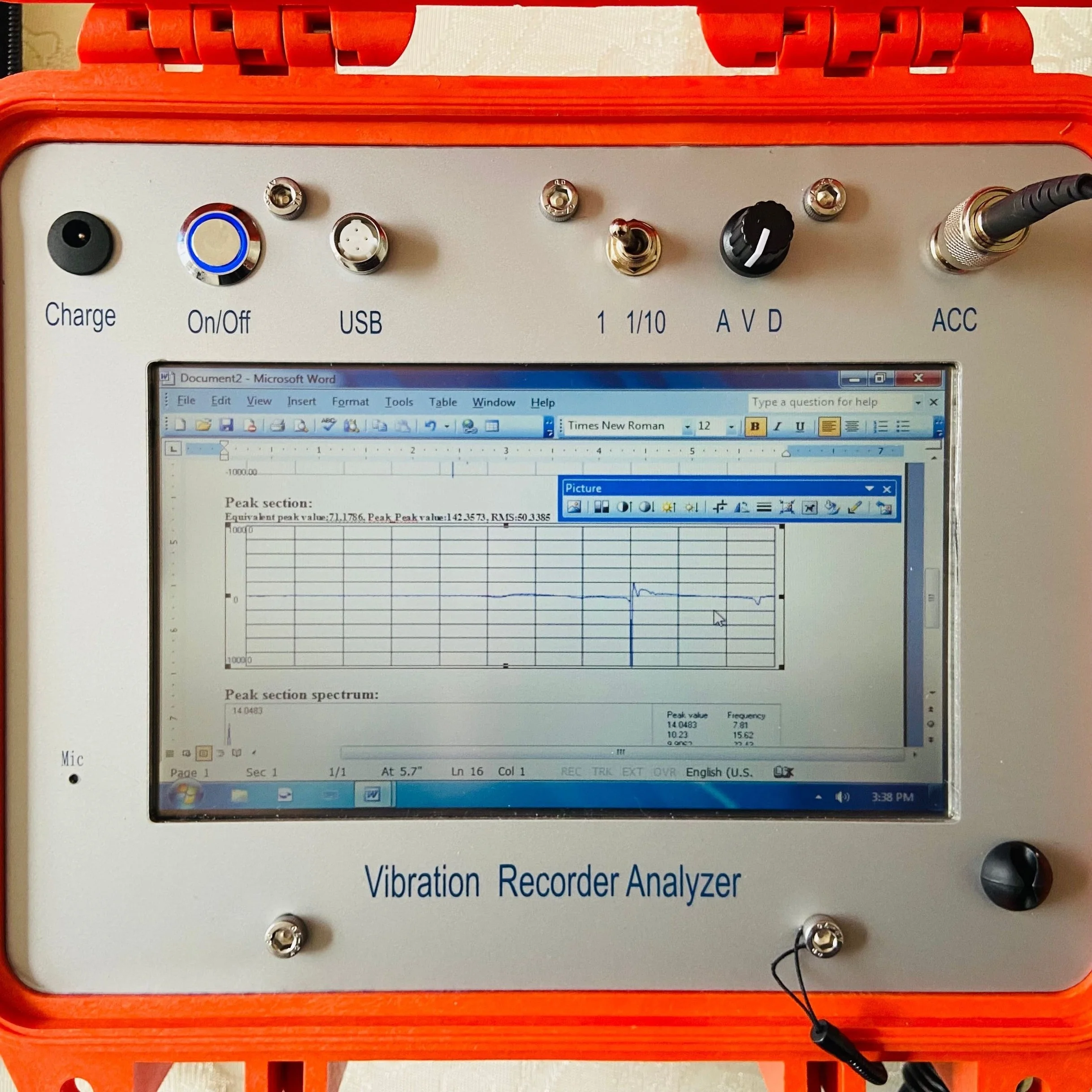 HG-S936L-1 Integrated version Touch screen Display Ground Structure Vibration Recorder Analyzer