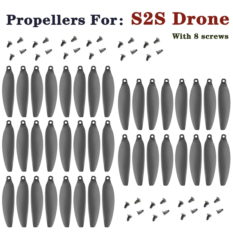 S2S wind Propeller Blade S2S Spare Parts RC Dron Accessories Drone Replacement Accessories 5 set Black