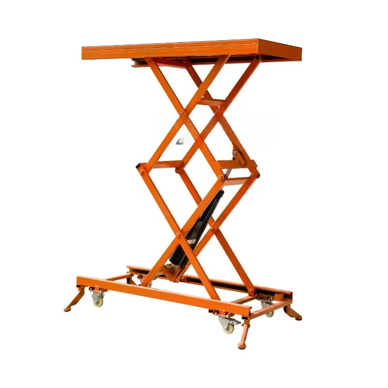 Electric Hydraulic Lifting Stool Thickened Shear Platform Mobile Worktable Foldable Small