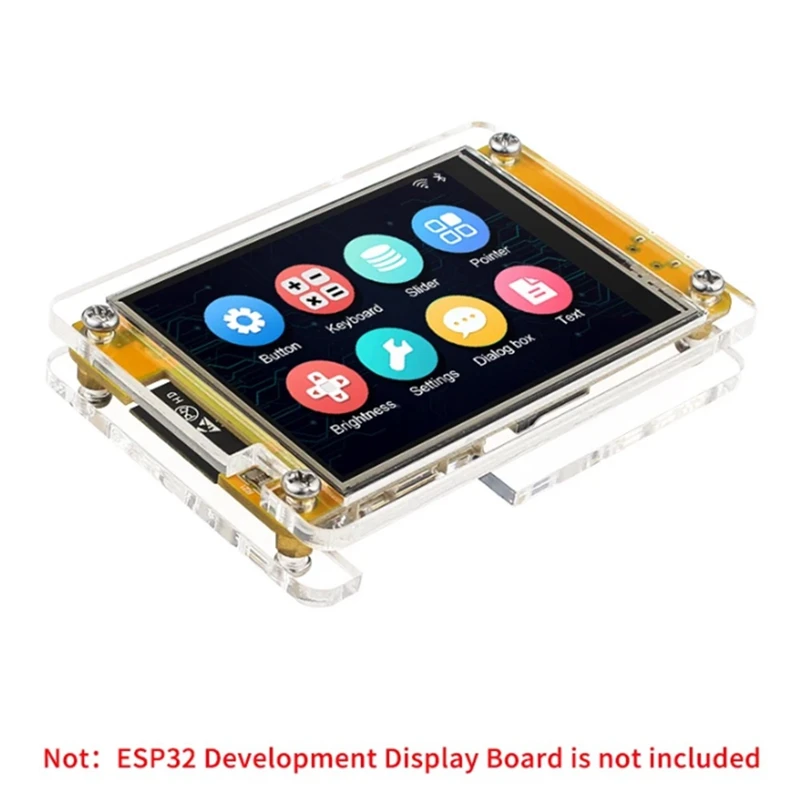 غلاف واقي شفاف لشاشة العرض ، حافظة أكريليك ، لوح تطوير ESP32 ، وحدة LCD TFT ، 1: