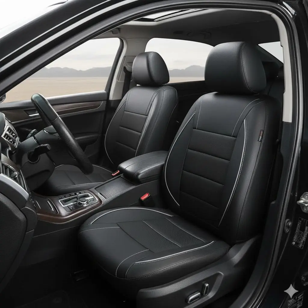 Car Seat Cover For Ford Focus 2 MK1 MK3 Mondeo MK4 Fiesta MK7 Fusion Kuga Ranger Explorer 5 Ka Figo Accessories view 4