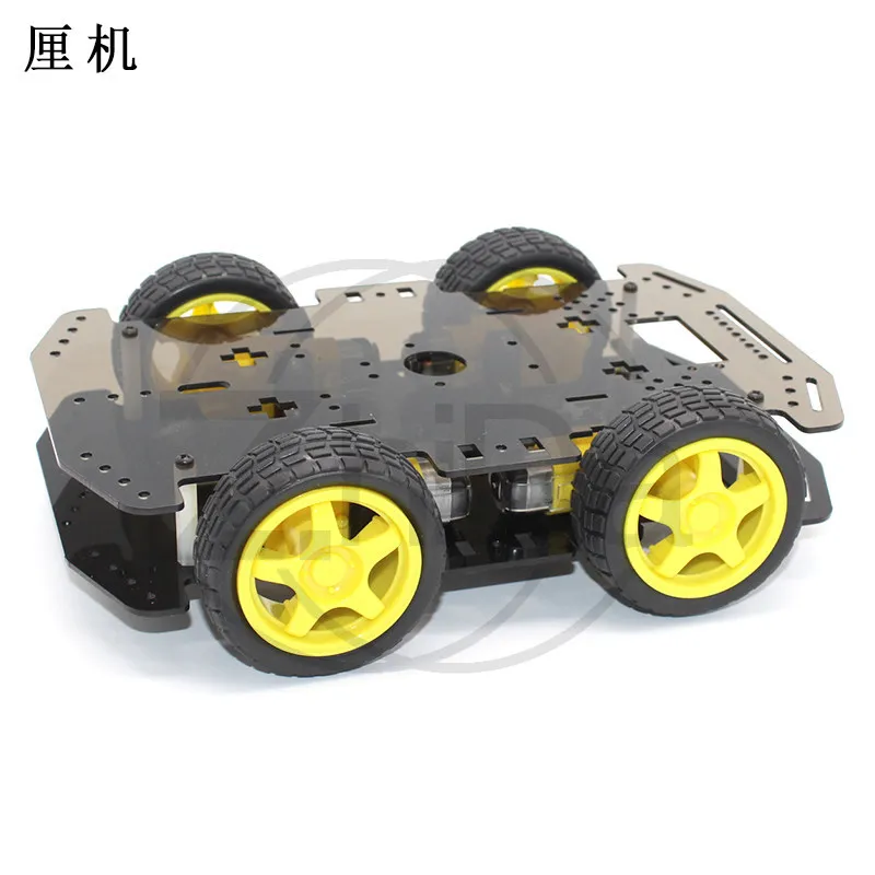 Smart 4‑Wheel Drive Chassis DIY Robot Car Base for STEM Project