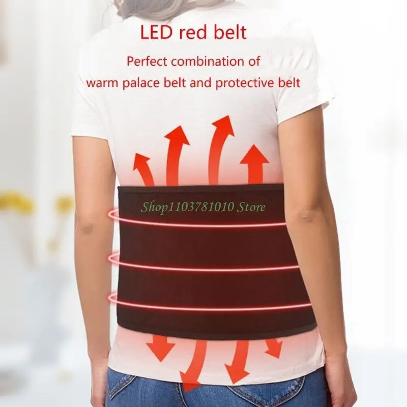 

U55D Electric Heating Massage Belt Warm and Comfortable Heat Waistband for Menstrual Discomfort Stomach Relief